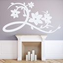 Vine Flower Floral Swirls Wall Sticker