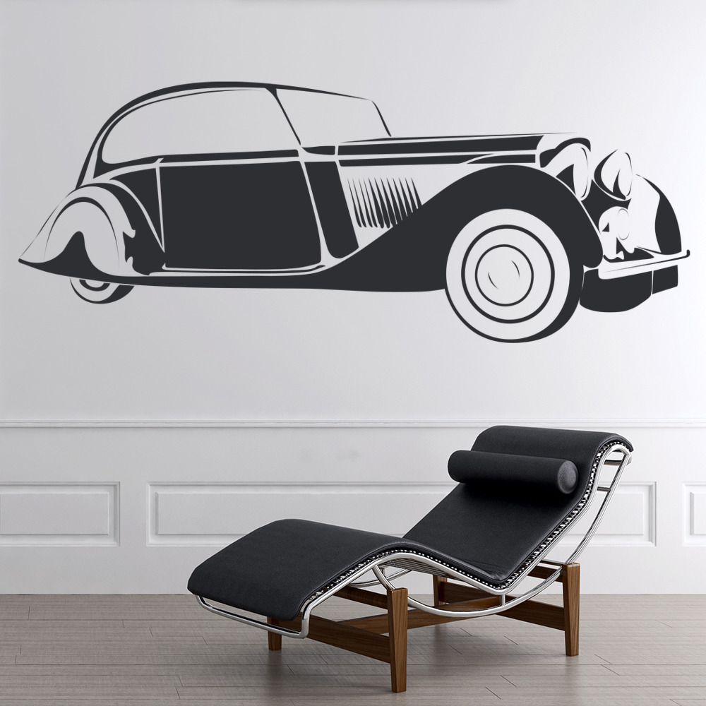Vintage Car Retro Transport Wall Sticker