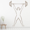Weight Lifter Athletics Sports Wall Sticker