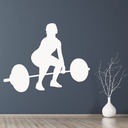 Weight Training 1 Fitness Gym Wall Sticker