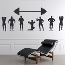 Weightlifters Gym Wall Sticker