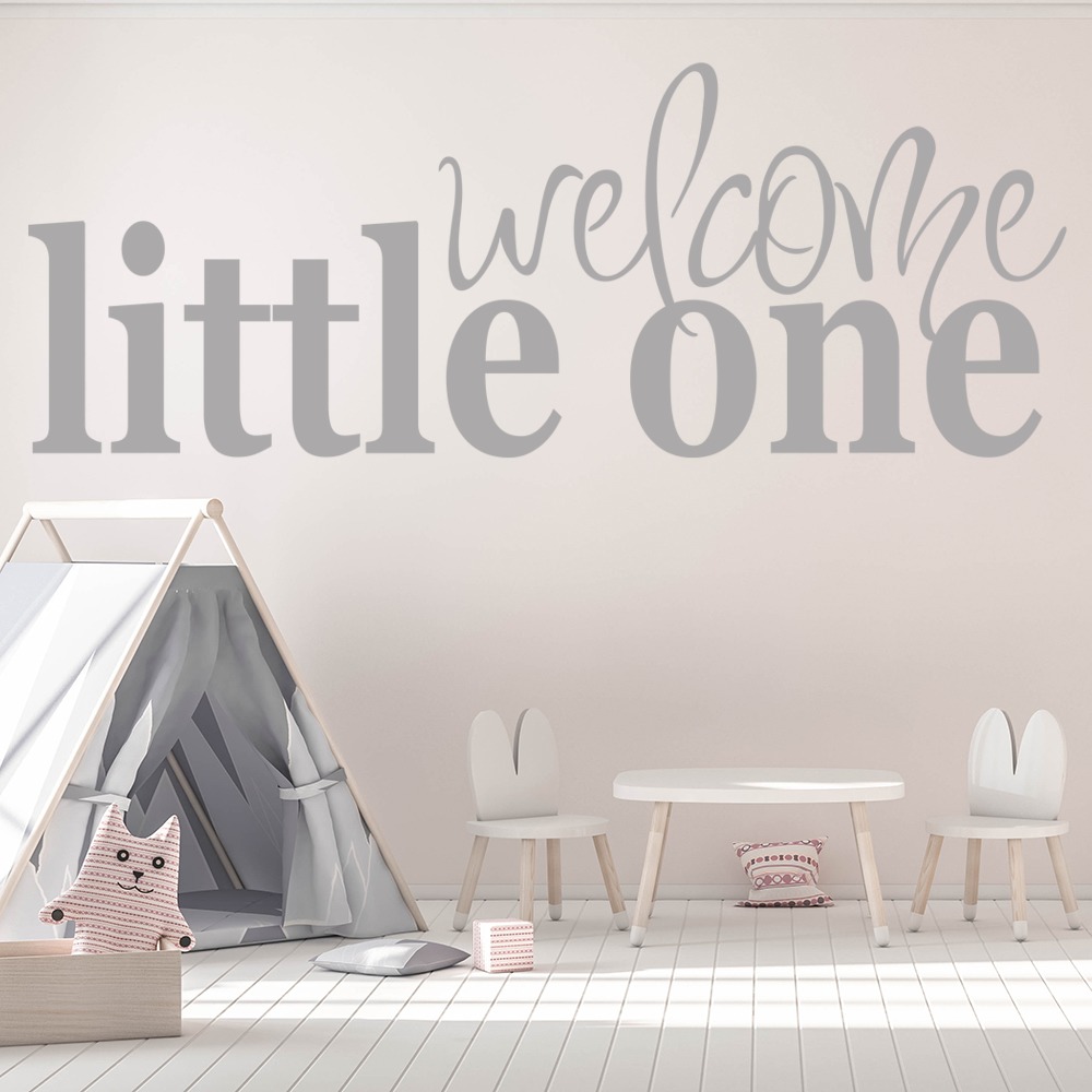 Welcome Little One Baby Nursery Wall Sticker