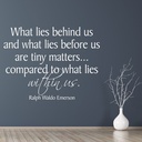 What Lies In Us Ralph Waldo Emerson Quote Wall Sticker
