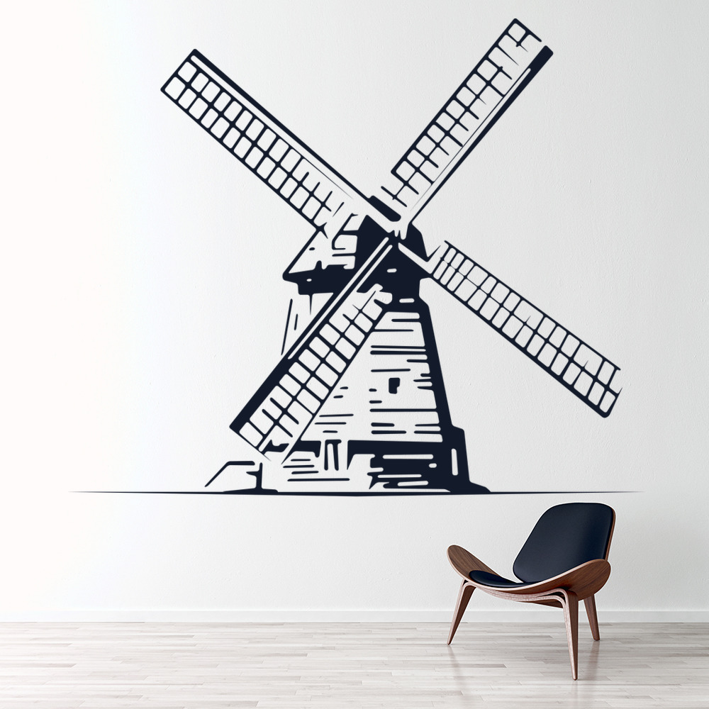 Windmill Dutch Windmill Wall Sticker