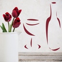 Wine Bottle Wine Glass Wall Sticker