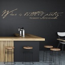 Wine Is Bottled Poetry Kitchen Quote Wall Sticker