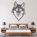 Wolf Head Wild Animals Wall Sticker - Mod1
