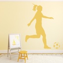 Women's Football Sports Wall Sticker