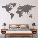 World Map Educational Wall Sticker
