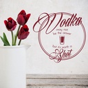 Worth A Shot Vodka Quote Wall Sticker