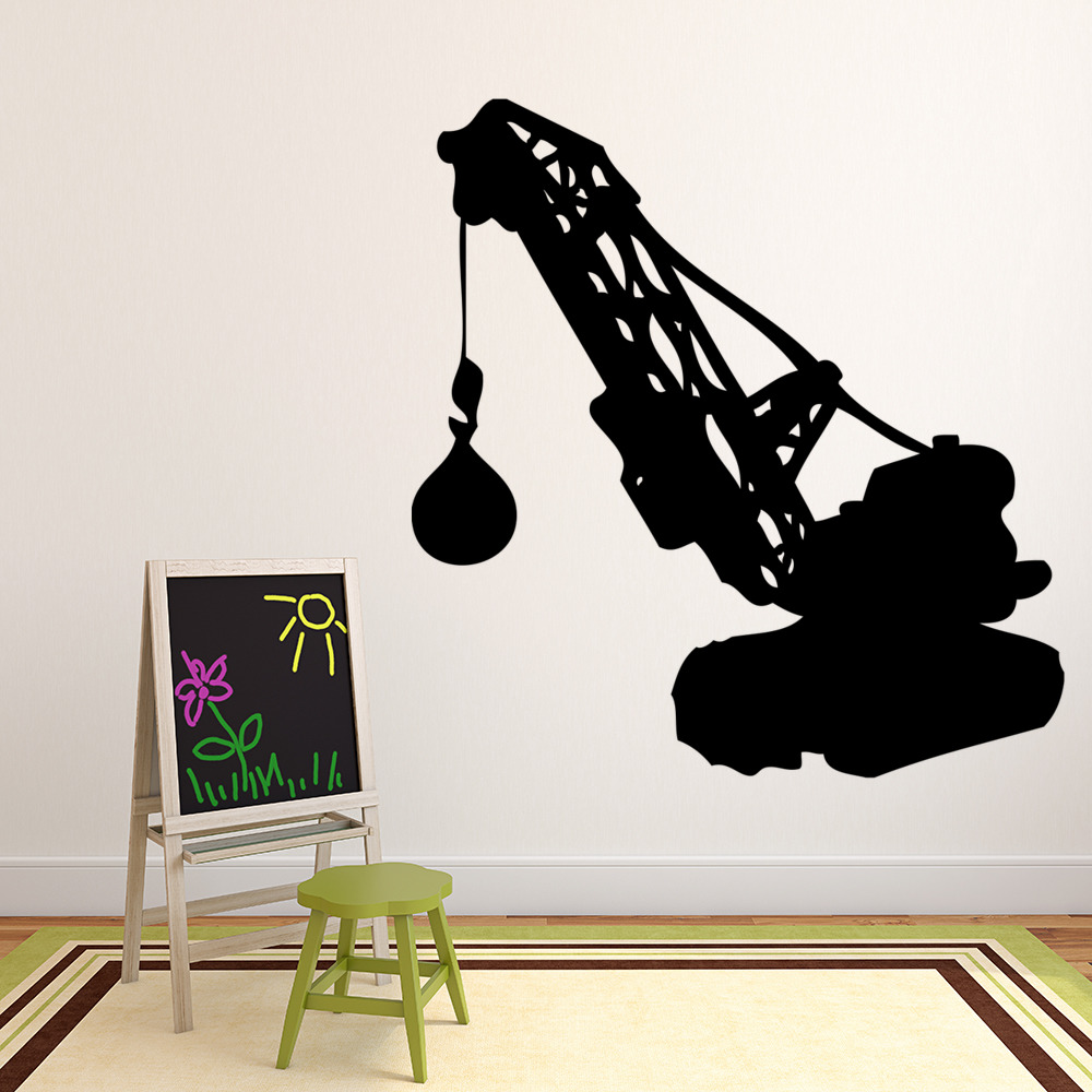 Wrecking Ball Construction Building Wall Sticker