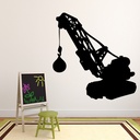 Wrecking Ball Construction Building Wall Sticker