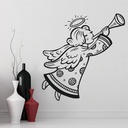 Xmas Angel Halo Festive Christmas Wall Sticker