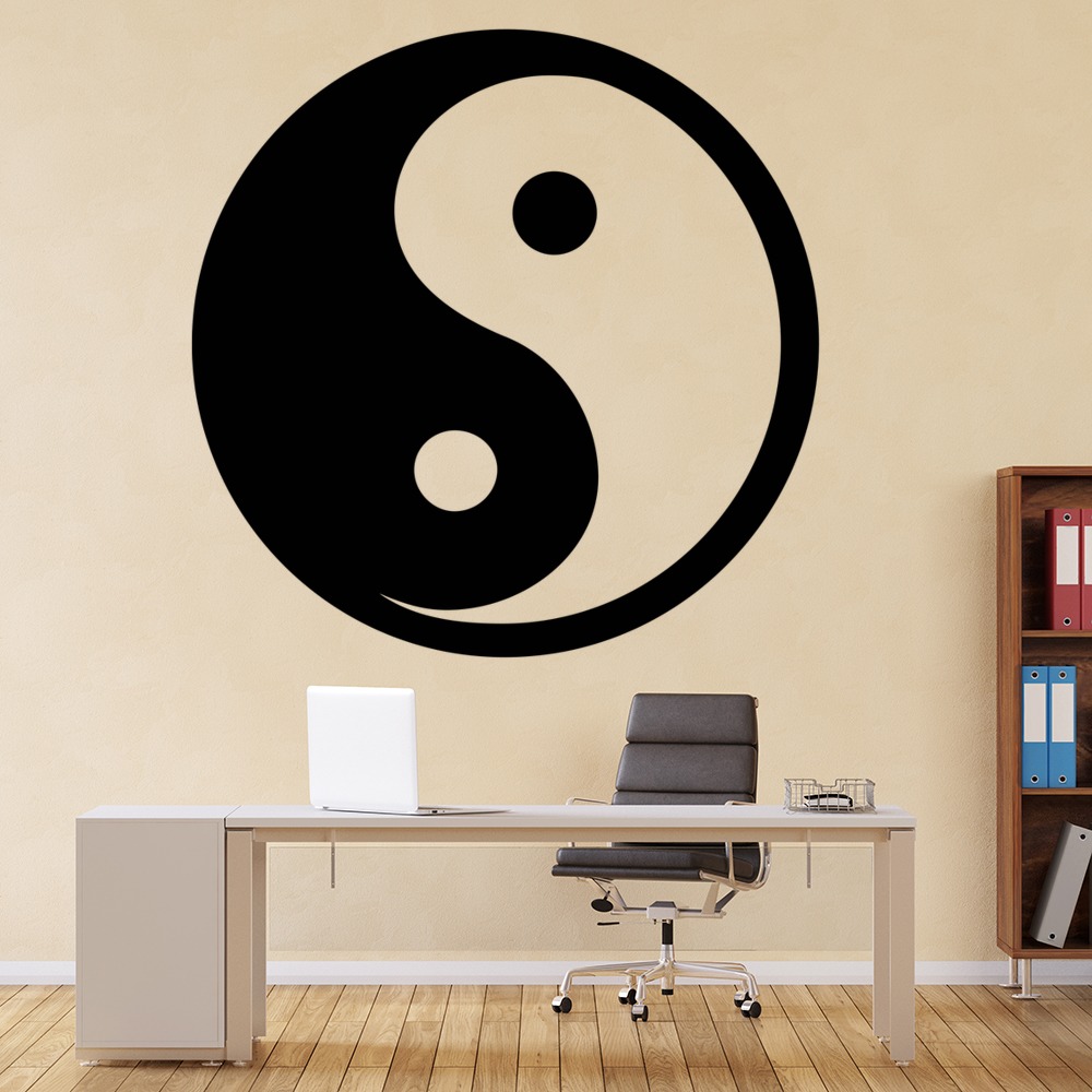 Ying & Yang Symbol Peace Love Wall Sticker