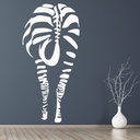 Zebra Behind Safari Animals Wall Sticker