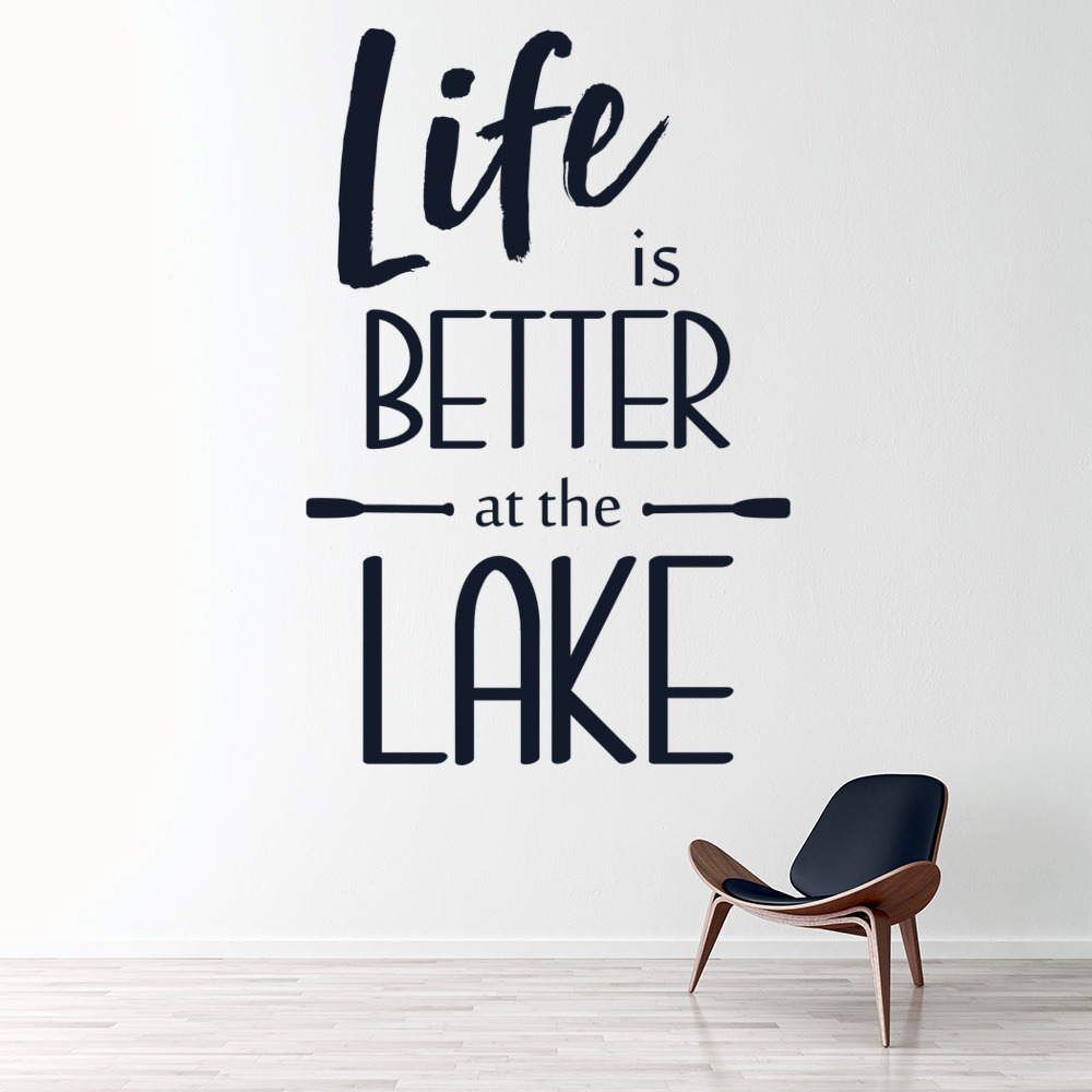 Life Is Better At The Lake Fishing Wall Sticker