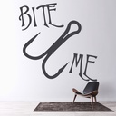 Bite me Fishing Wall Sticker