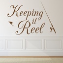 Keeping it reel Fishing Wall Sticker