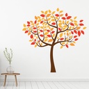 Autumn Tree Red Yellow Leaves Wall Sticker