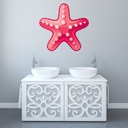 Red Starfish Under The Sea Animals Wall Sticker