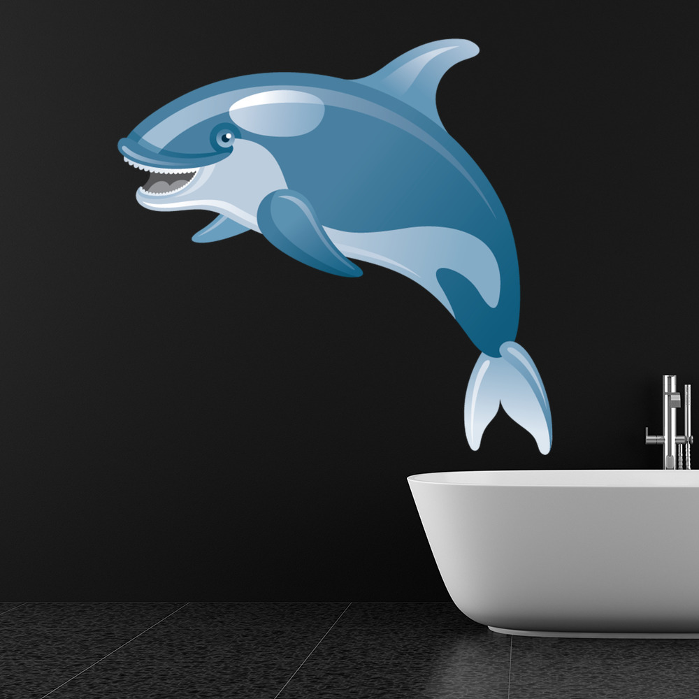 Blue Whale Sea Animals Wall Sticker