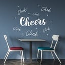 Cheers Clink Celebrate Wall Sticker