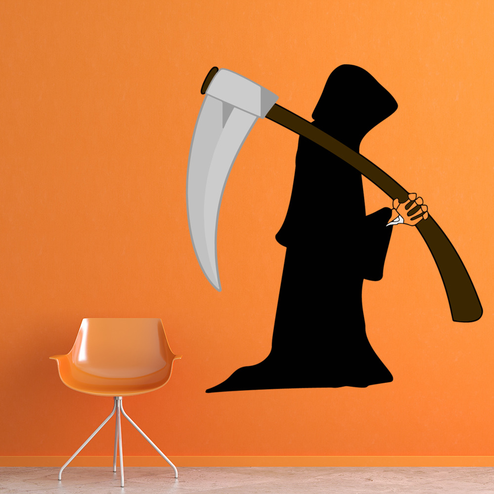 Grim Reaper Halloween Wall Sticker - Mod7
