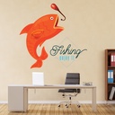 Enjoy Fishing Fish Hook Wall Sticker