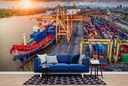 Cargo Ship Transport Wall Mural Wallpaper