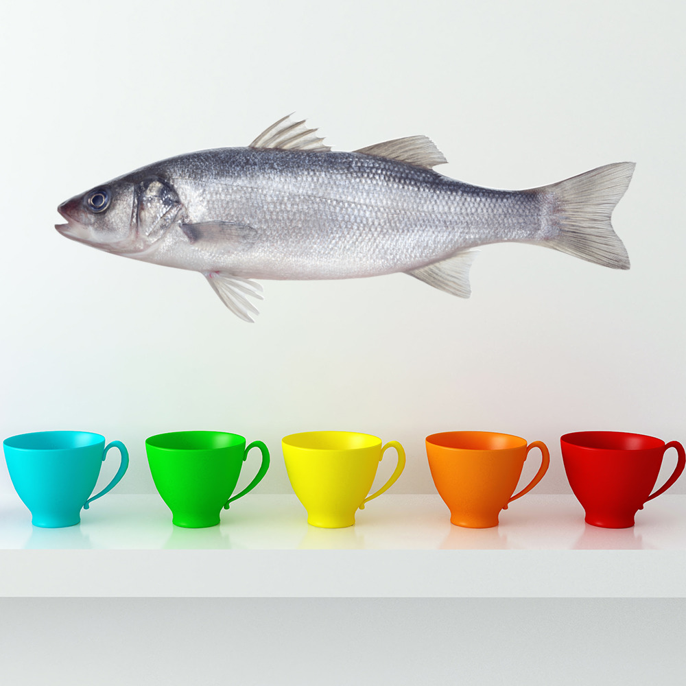 Seabass Fish Kitchen Wall Sticker