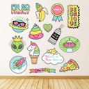 Be Unique Emoji Unicorn Wall Sticker Set