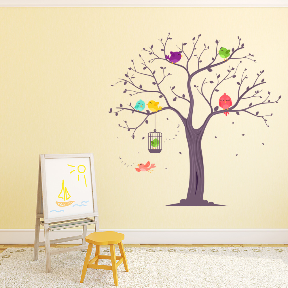 Bird Tree Nursery Wall Sticker