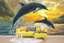 Jumping Dolphins Wall Mural Wallpaper