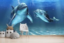 Dolphin Friends Wall Mural Wallpaper