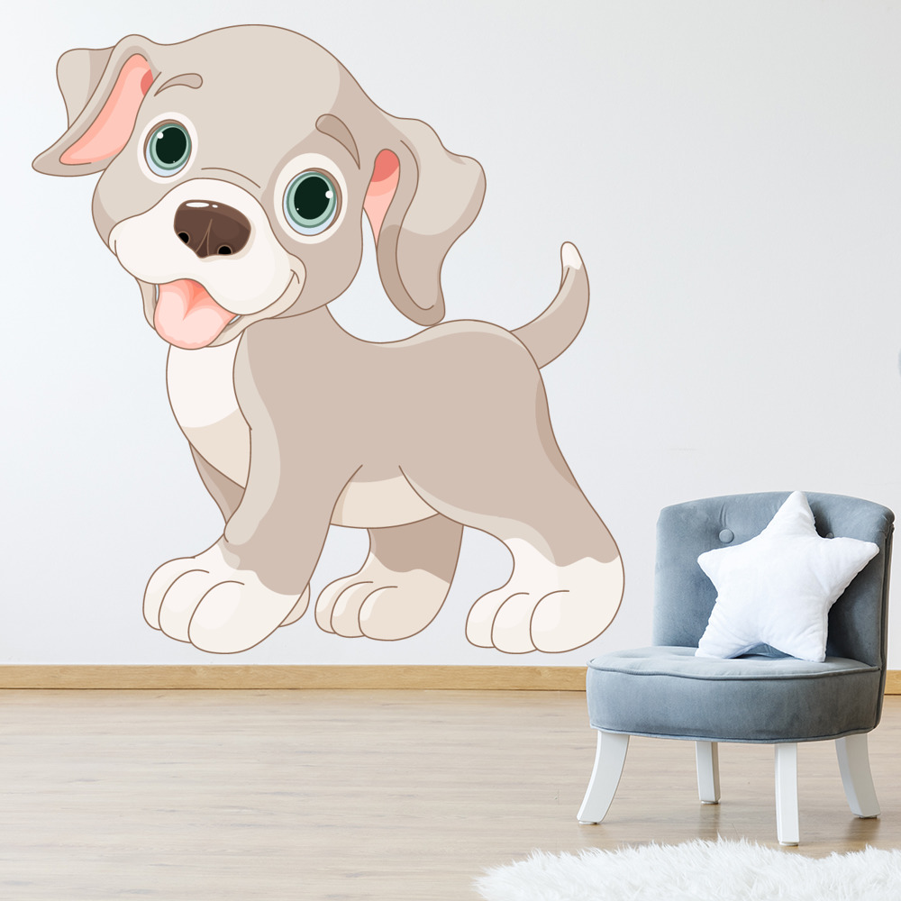 Cute Puppy Dog Kids Wall Sticker