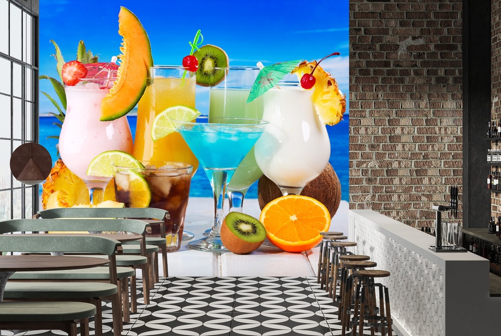 Cocktails Food Drink Wall Mural Wallpaper