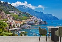 Amalfi Coast Mountain Village Wall Mural Wallpaper