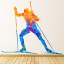 Skiing Winter Sports Wall Sticker - Mod5