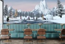 Fishing Penguins Wall Mural Wallpaper