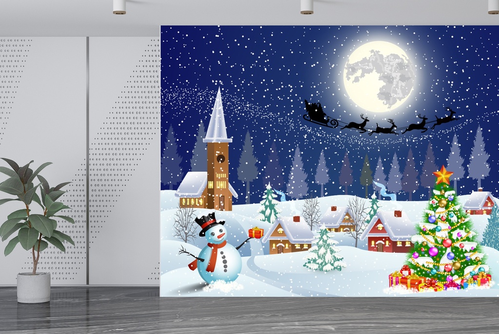 Christmas Holidays Wall Mural Wallpaper