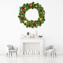 Holly Wreath Christmas Wall Sticker