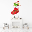 Christmas Stocking & Elf Wall Sticker