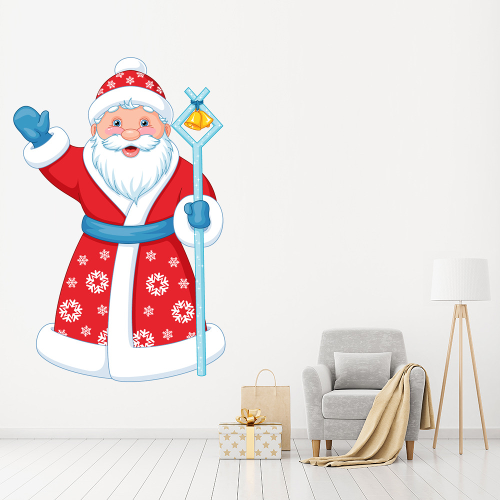 Father Christmas Santa Claus Wall Sticker - Mod1
