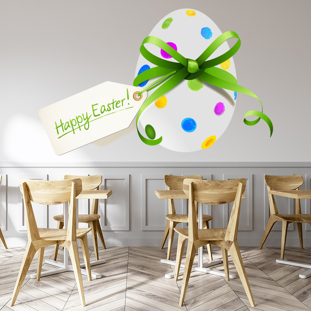 Easter Egg Happy Easter Wall Sticker