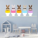 Funny Bunny Easter Eggs Wall Sticker