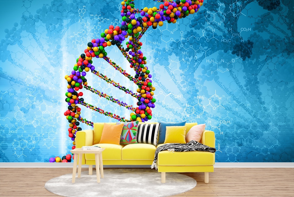 DNA Genes Science Wall Mural Wallpaper