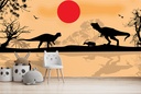 Dinosaur Landscape World Jurassic Wall Mural Wallpaper
