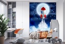 Rocket Launch Outer Space Wall Mural Wallpaper - Mod6