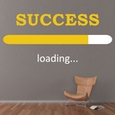 Success Office Quotes Wall Sticker