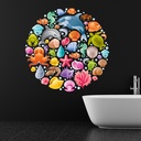 Under The Sea Whale Dolphin Shells Wall Sticker